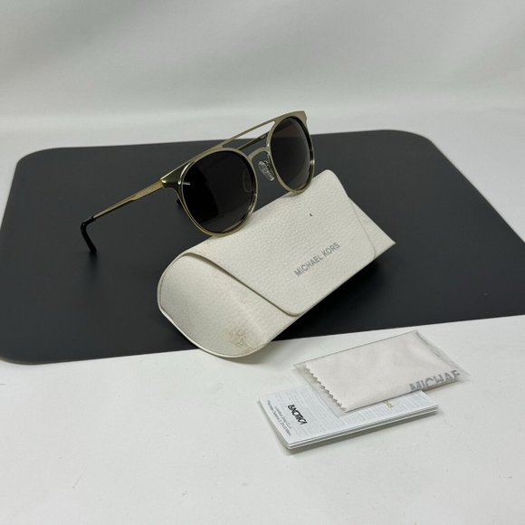 Michael Kors Sunglasses MK 1030 116813 Shiny Pale Gold - Tone, Size 52-19-140 - Picture 1 of 16